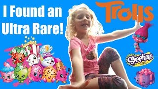 Lorelai Finds An Ultra Rare Shopkins Opening Blind Bags & Trolls #Shopkins