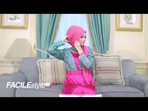 Gambar Tutorial Hijab Pesta Elzatta