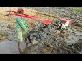 Yanmar 2 Wheel Hand Plow Tractor Beginning Work