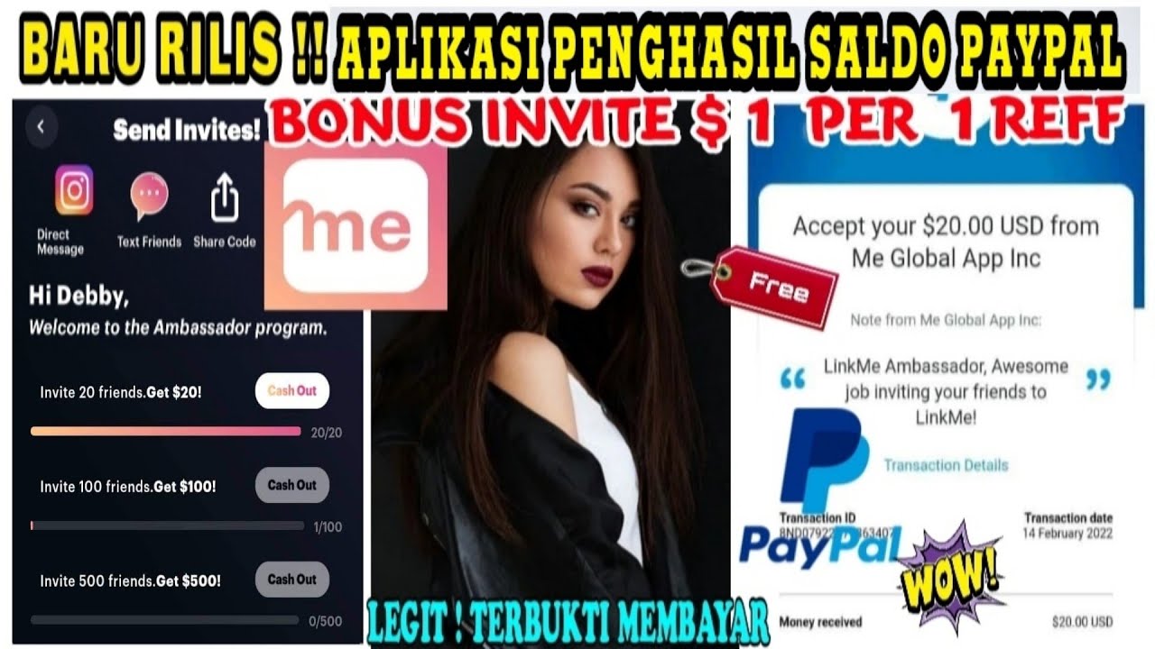 NEW ! PAYPAL BALANCE GENERATION APPLICATION 2022 | LINKME APK NEW ! PAYPAL BALANCE GENERATION APPLICATION 2022 | LINKME APK