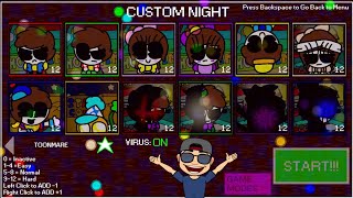 1212 Mode Toonmare A Week With Javier Remake Modo 1212 Custom Night Fnaf Fan Game