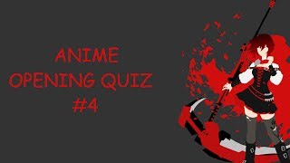 60 Anime Opening Quiz #4