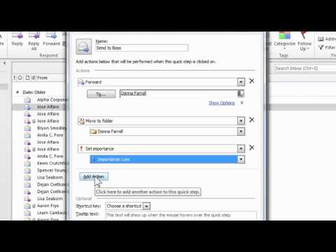 Automating Common Outlook Tasks with Quick Steps