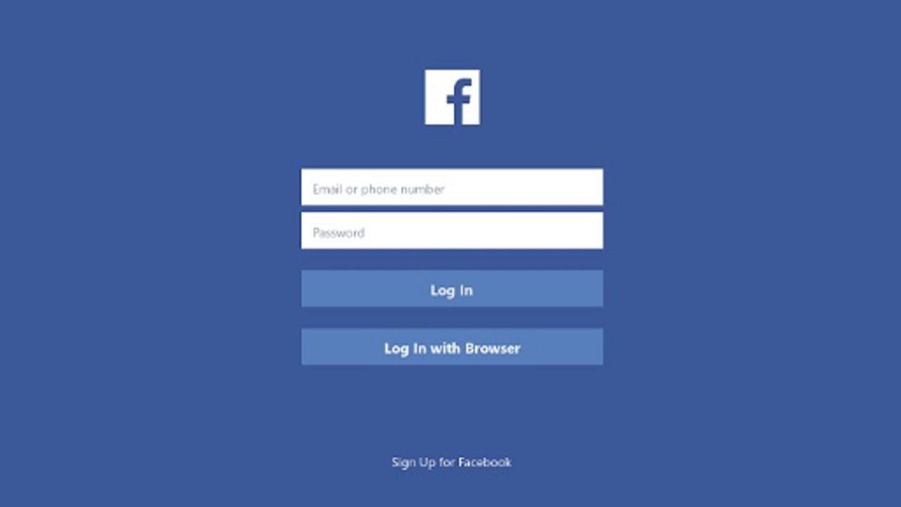 Facebook – log in or sign up