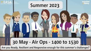 EASA Safety Week 2023 - Day 1 Air Ops