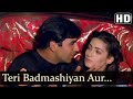 Teri Badmashiyan Aur Meri Kamzoriyan | 💙HD Love Song💙 | Asha Bhosle, Udit Narayan | Zulmi 1999
