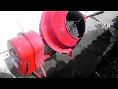 Harbor Freight Portable Cement Mixer RED 91907 - YouTube