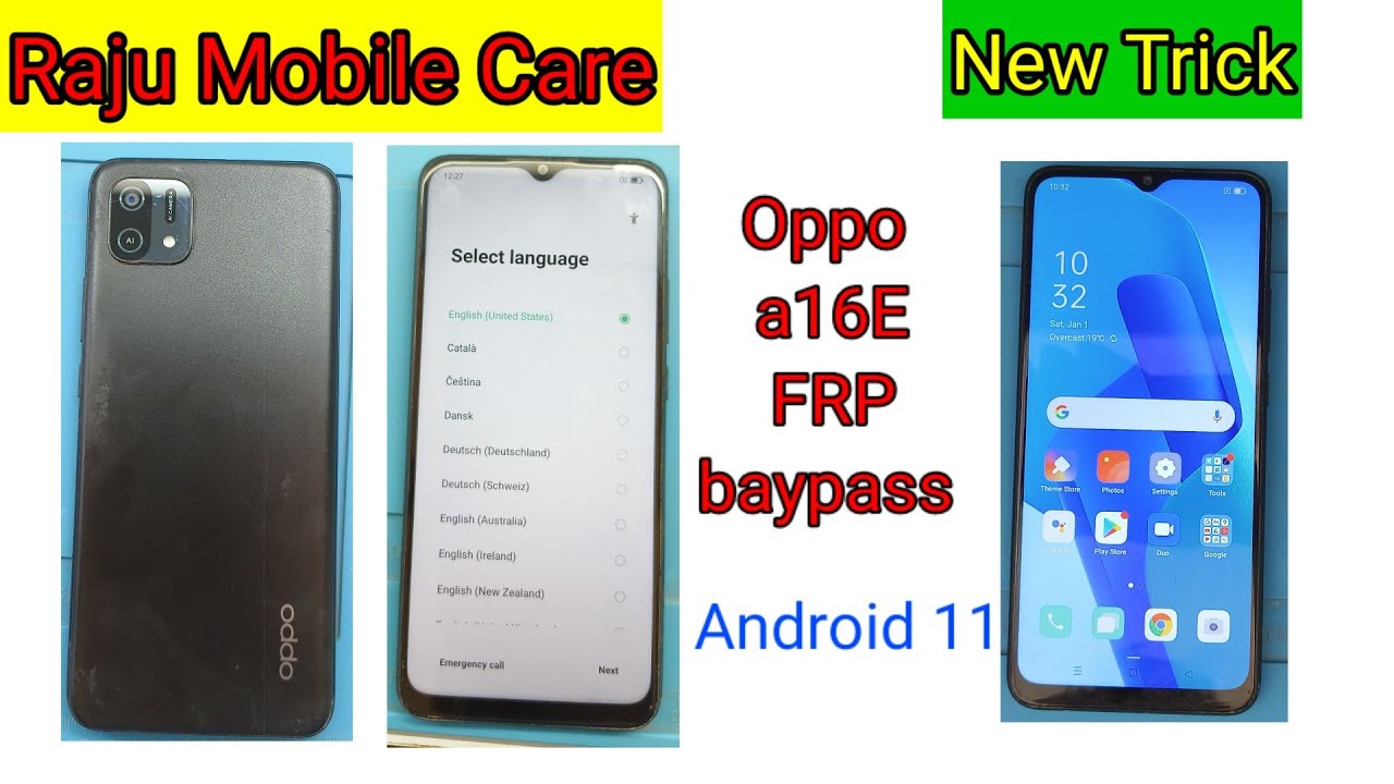 OPPO A16e (Cph2421) Frp Bypass Android 11 || Google OPPO A16e (Cph2421) Frp Bypass Android 11 || Google