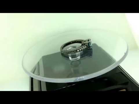 Fancy Blue Diamond Engagement Ring Vintage Style 14K Black Gold Certified 1.48 Carat Handmade Fancy Blue Diamond Engagement Ring Vintage Style 14K Black Gold Certified 1.48 Carat Handmade