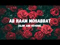 Ab Naam Mohabbat (Slow and Reverb) Lofi | Ghulam | Sad Song | NestMusicZ