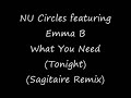 Nu Circles featuring Emma B - What You Need (Tonight)