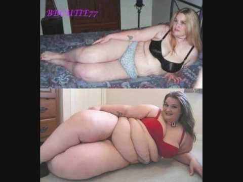 BBW SSBBW fat belly big weight gain before and after
