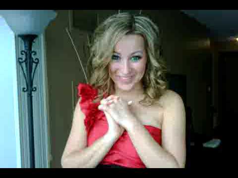 Ashley Leggat Getting ready for the Gemini Awards Life With Derek Won