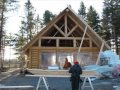 construire une maison de bois rond