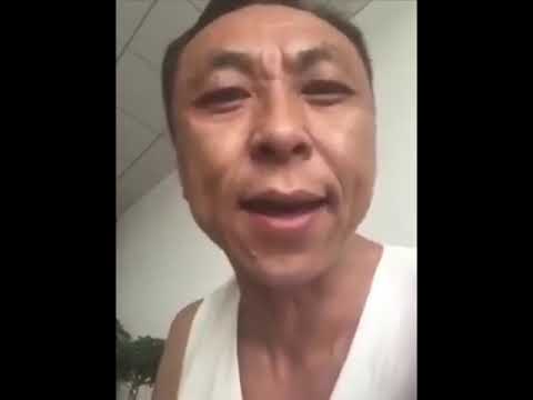 Angry chinese with facial