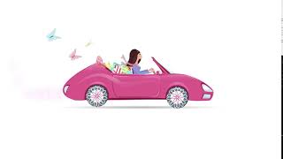 Girl driving with butterflies