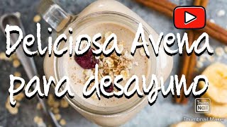 Deliciosa Avena Cruda para el desayuno