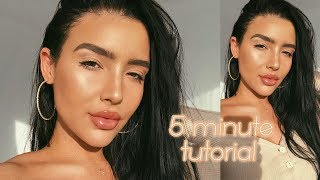 EASY 5 Minute Makeup Tutorial for Work, School, or Lazy Days EASY 5 Minute Makeup Tutorial for Work, School, or Lazy Days