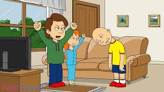 Caillou Says A Bad Word In Public Grounded