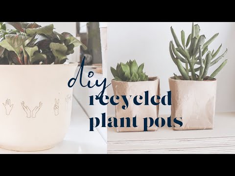 DIY plant pots from recycled materials | Easy indoor planter ideas | aboderie - YouTube