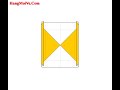 Cách gấp, xếp hộp vuông mỏng bằng giấy origami - Video hướng d
