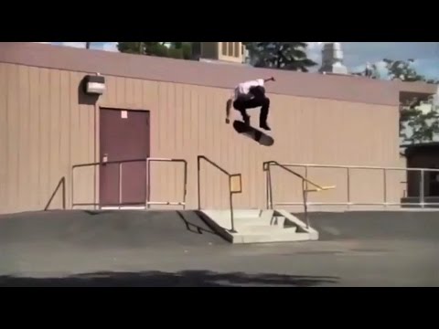 INSTABLAST! Insane Double Bar Kickflip! 360 Flip on Trash Can Bottom! Creative Skateboarding!!