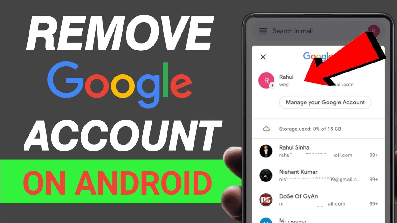 How to remove Google Account from an Android phone| How to remove Google Account from an Android phone|