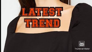 Broad Square Neckline Cutting In Professional Style Latest Neck Line