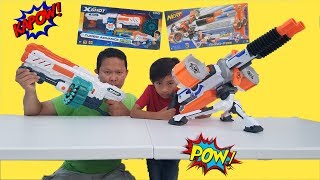 Nerf Rhino-Fire Elite Vs Zuru Xshot Turbo Advance
