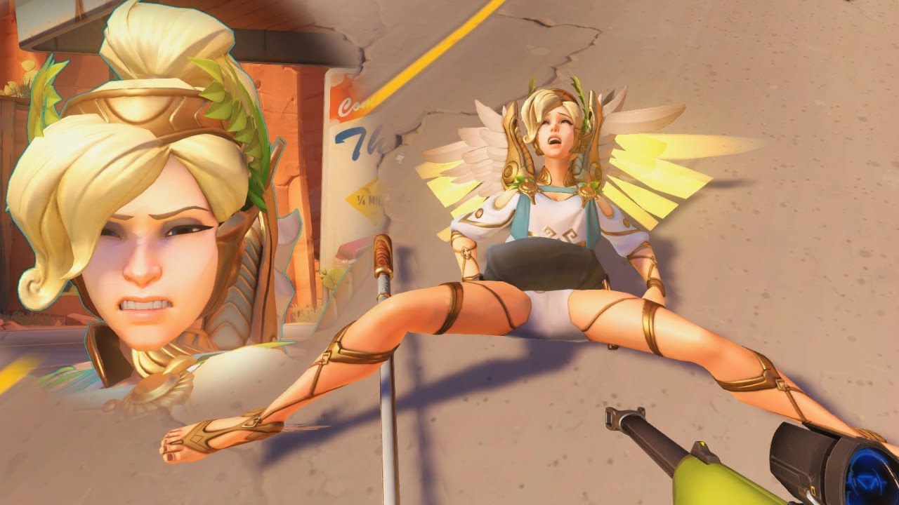 Giant guys fucking with mercy this whore