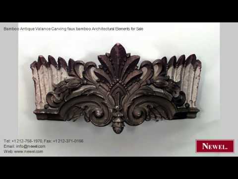 Bamboo Antique Valance Carving Faux Bamboo Architectural