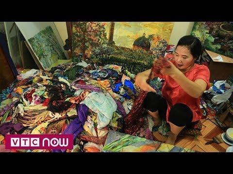 Độc đáo tranh ghép vải của họa sỹ Thanh Thục