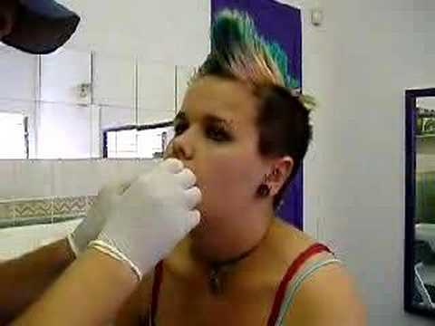 skin rip tattoos_19. labret piercing swelling.