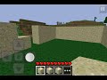 minecraft pocket edition: House made out of glass and sand