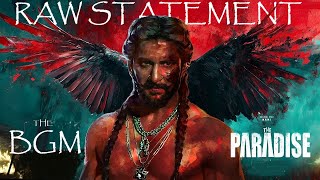 The Paradise Raw Statement Bgm The Paradise Ost Nani Srikanth Odela Anirudh