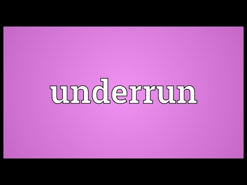 Header of underrun