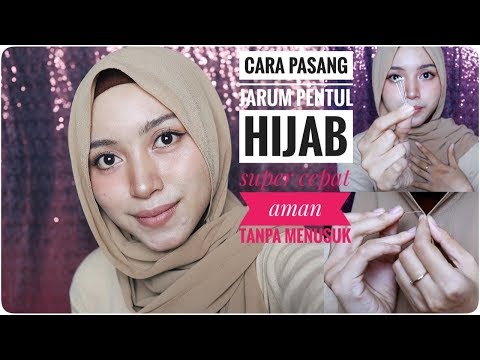 Cara Memakai Jarum Pentul Cepat dan Benar Tanpa Menusuk Tips dan Tutorial 1 - YouTube