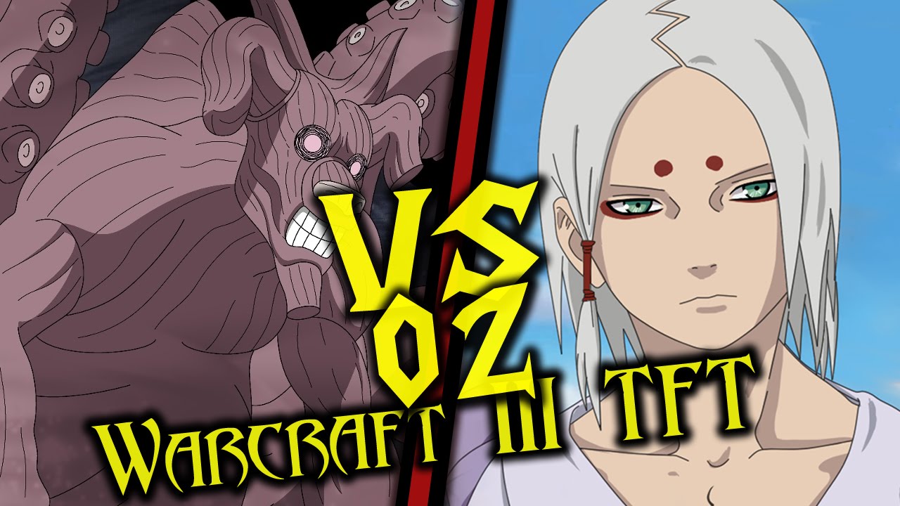 Warcraft III: TFT - Naruto Battle Royal - 02 - Hachibi vs Kimimaro 