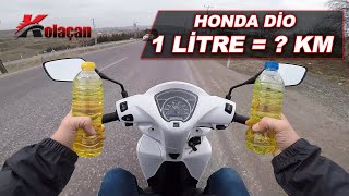 1 Litre Benzin Ile Kaç Km Gidilir? Honda Dio Motolet Test Ettim