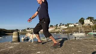 Éveil matinal et Kata Sochin au port de Sauson. Belle Ile en Mer