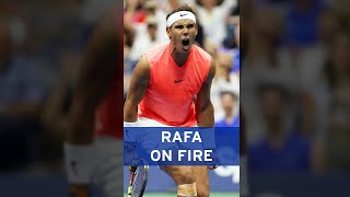 Rafael Nadal wins ROLLERCOASTER rally! 👀