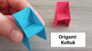 Kağıttan Koltuk Yapımı - Origami Koltuk
