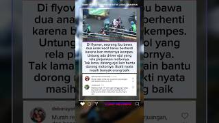 Viral Aksi Mulia Driver Ojol Bantu Ibu Bawa Anak Di Tengah Jalan