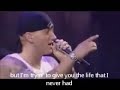Mockingbird-Eminem-live NY-video and lyrics-letra