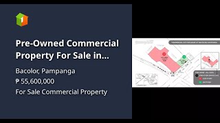 Pre-Owned Commercial Property For Sale In Bacolor Pampanga
