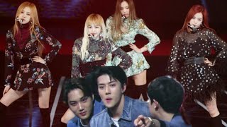 [UPDATED] 161116 EXO REACTION BLACKPINK (PLAYING WITH FIRE) ASIA ARTIST AWARDS 2