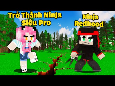 REDHOOD THỬ THÁCH 24 GIỜ LÀM NINJA SIÊU PRO TRONG MINECRAFT*NINJA MỀU GIẢI CỨU DÂN LÀNG KHỎI ZOMBIE