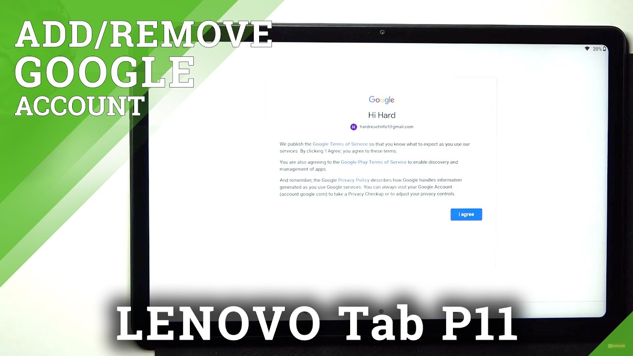 How to Add and Remove Google Account in Lenovo Tab P11 – How to Add and Remove Google Account in Lenovo Tab P11 –