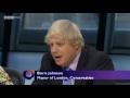 Russell Brand and Boris Johnson appear on Question Time June 2013