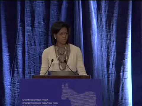 Michelle at LGBT Caucus